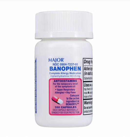 Diphenhydramine HCl 25mg