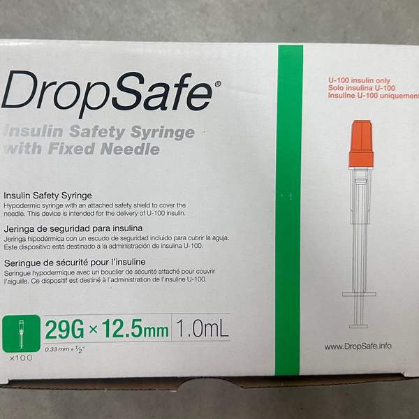 DropSafe Safety Insulin Syringes